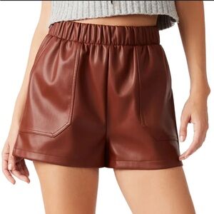 Steve Madden High Waist Brown Shorts